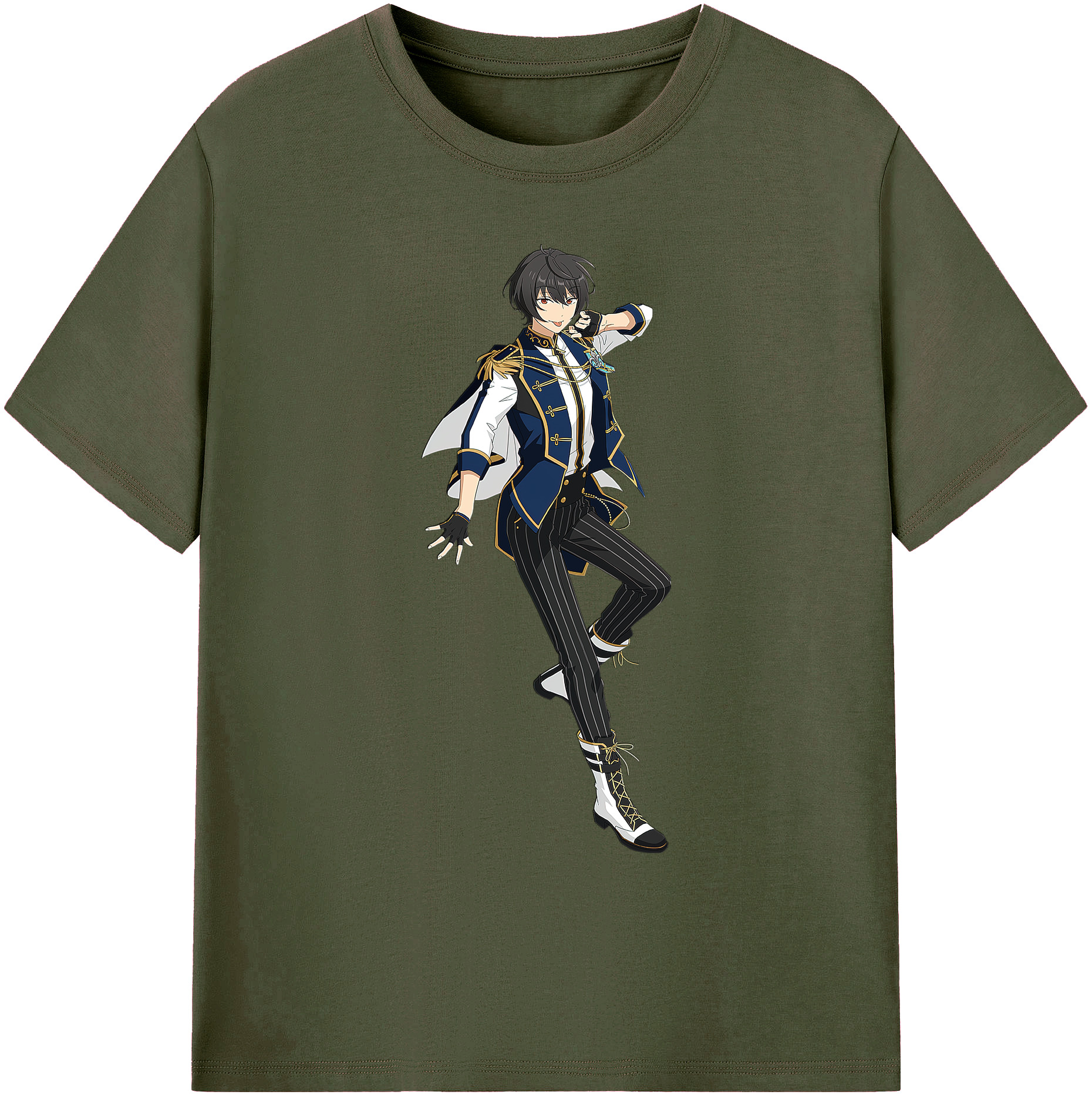（画像用） あんさんぶるスターズ! Ensemble Stars 綿100％ メンズ半袖Tシャツ｜肌触りやわらか＆通気性